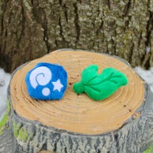 Island Adventure Cat Toy Duo- Leaf & Fossil