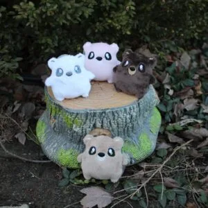Bear Nugget Buddy- Marshmallow bear puff